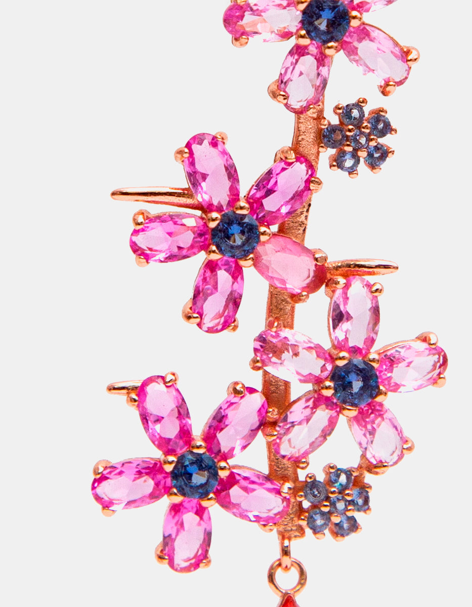 Luxury Color 22k gold-plated earrings