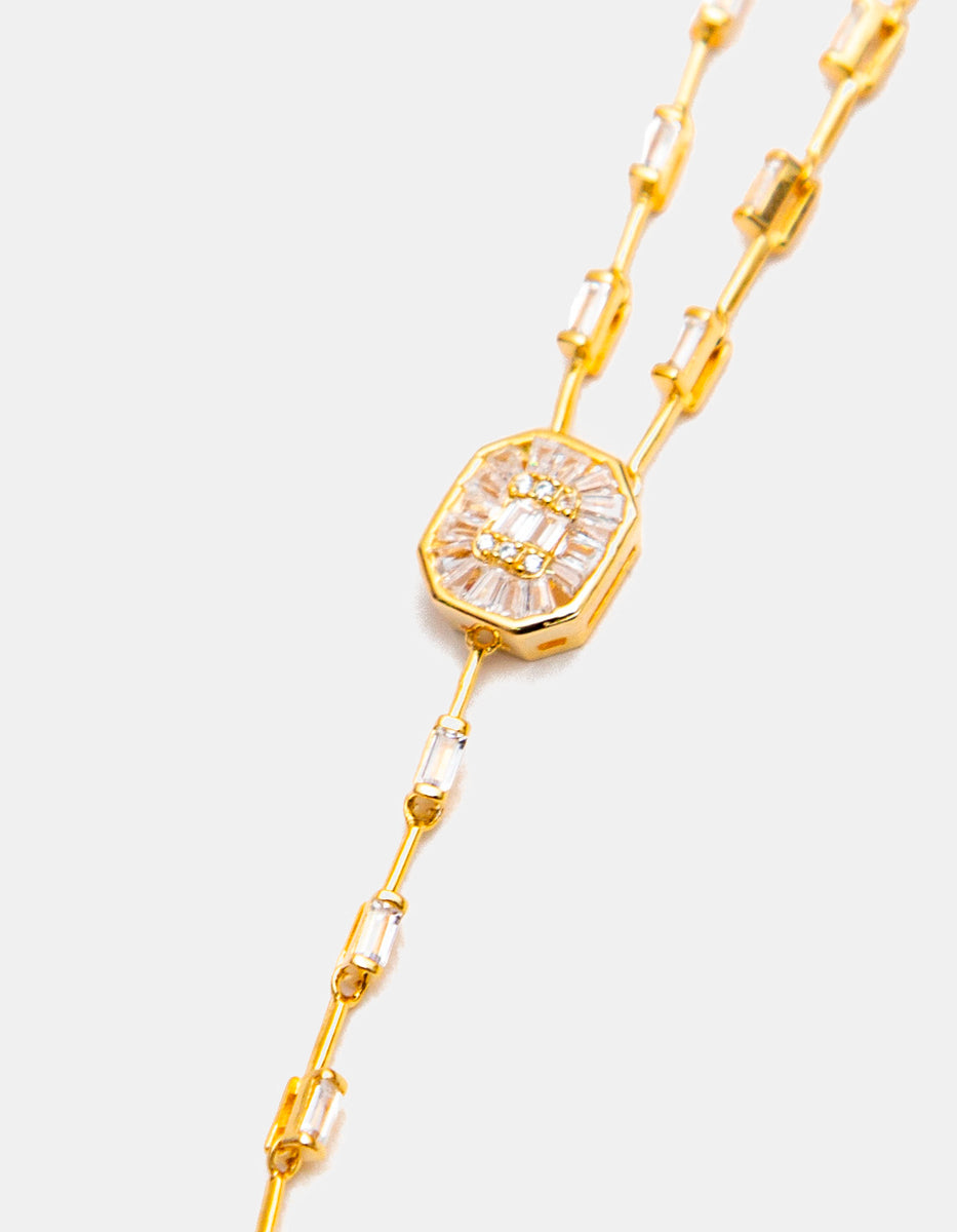 Luxury Color 22k gold-plated necklace