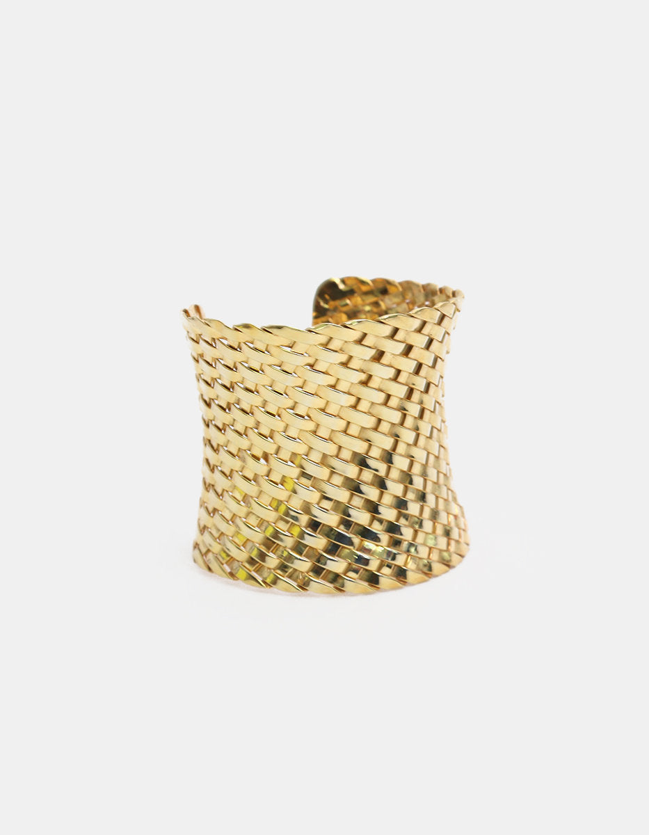 Calcuta gold-plated braided bracelet