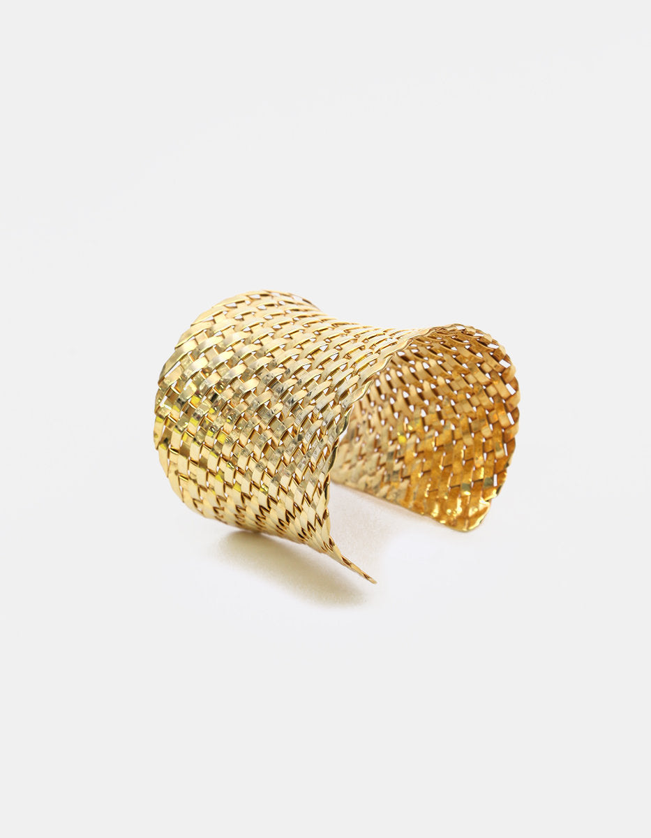 Calcuta gold-plated braided bracelet