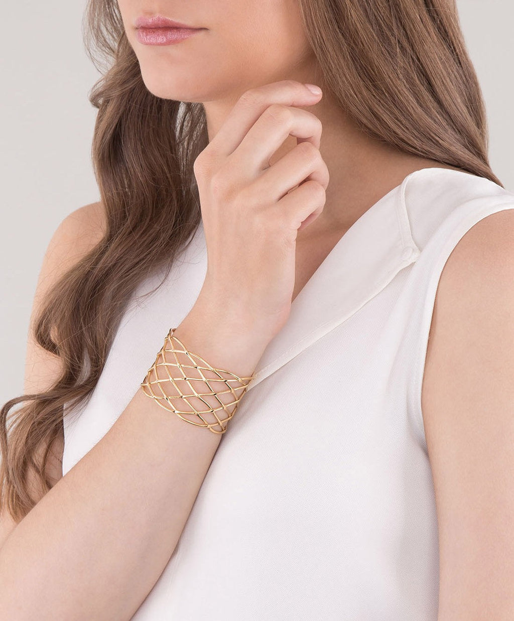 Calcuta gold-plated braided bracelet