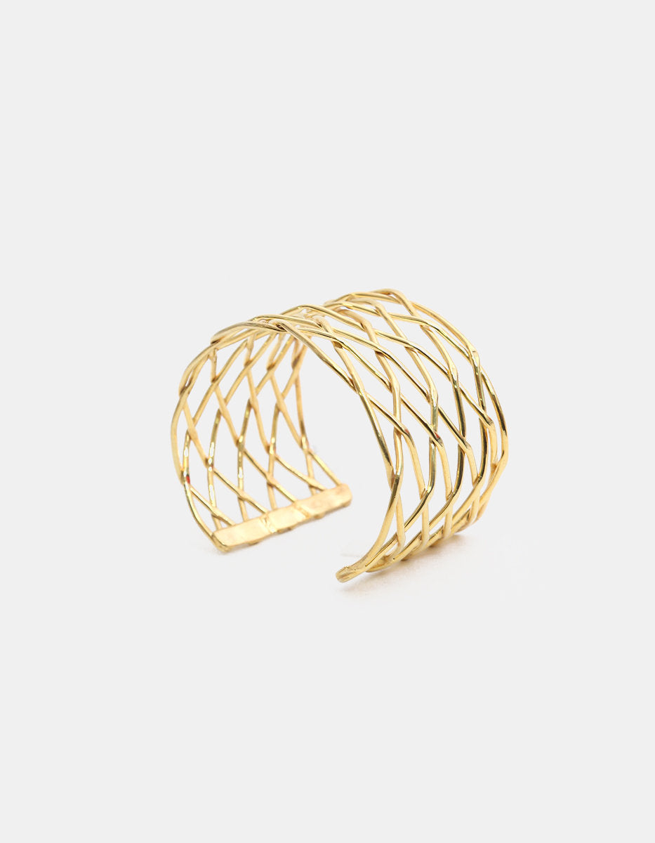 Calcuta gold-plated braided bracelet