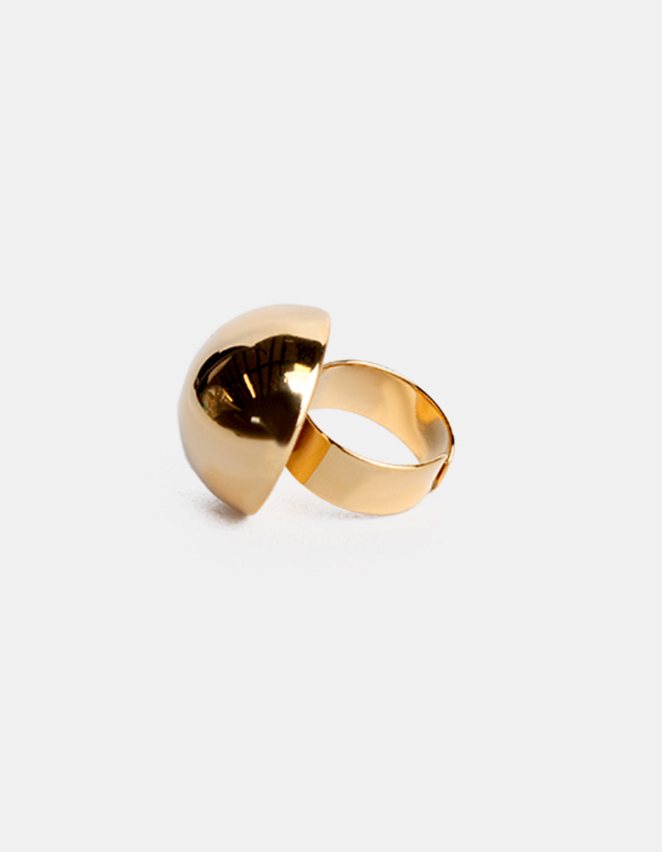 Universe gold-plated ring