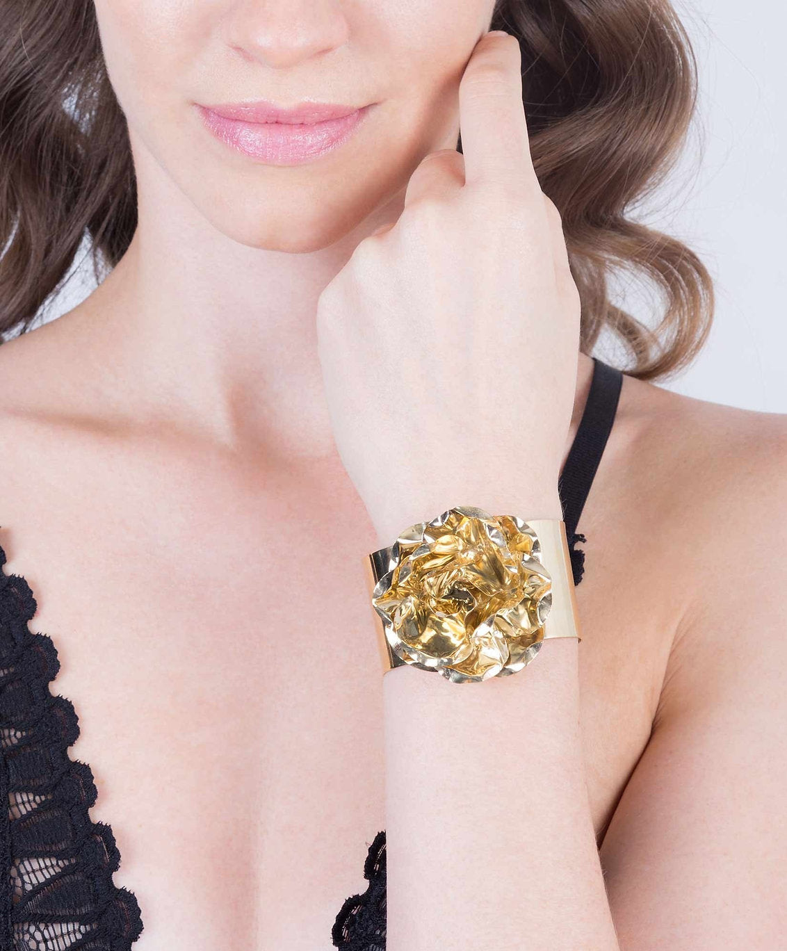 Eden gold-plated rose bracelet