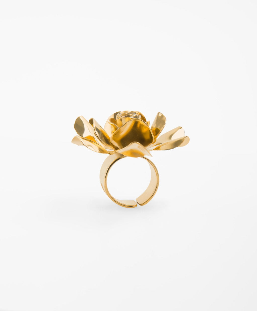Eden gold-plated rose ring
