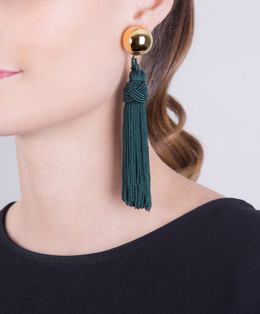 Universe gold-plated earrings