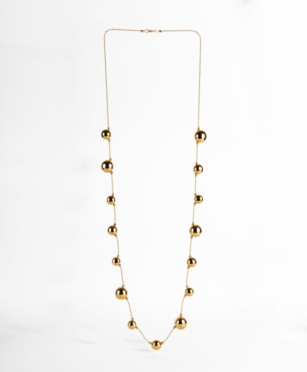 Universe gold-plated necklace