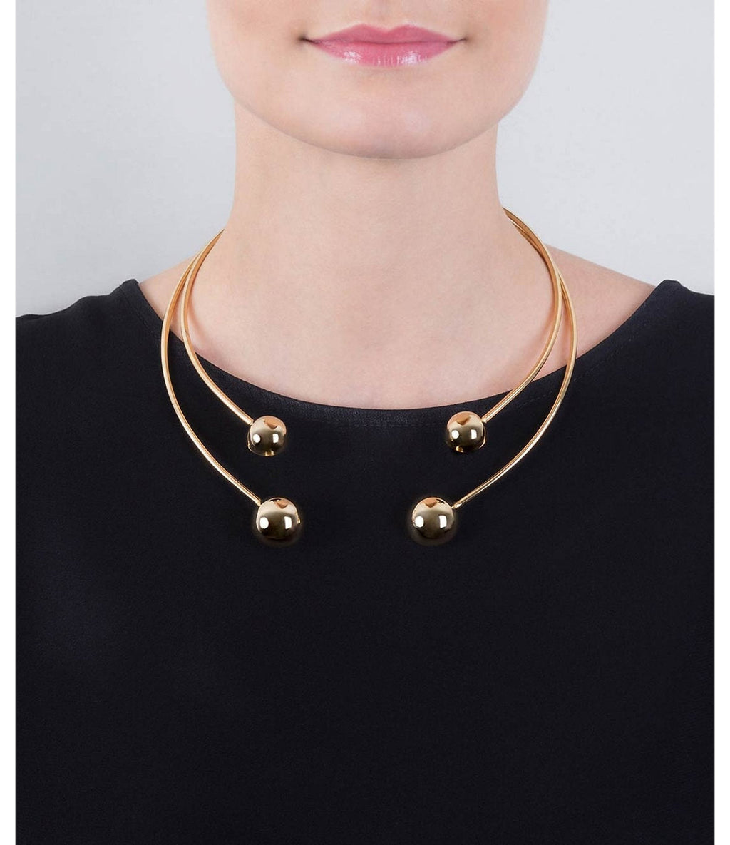 Universe gold-plated choker