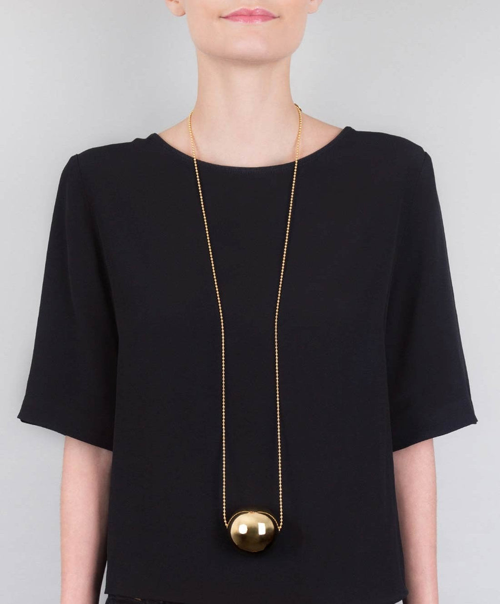 Universe gold-plated necklace