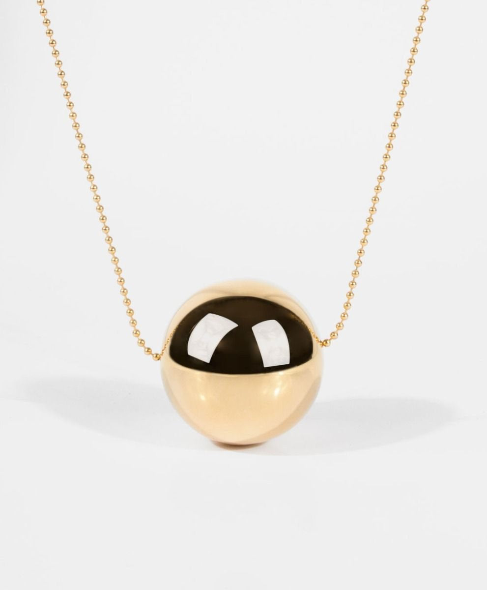 Universe gold-plated necklace