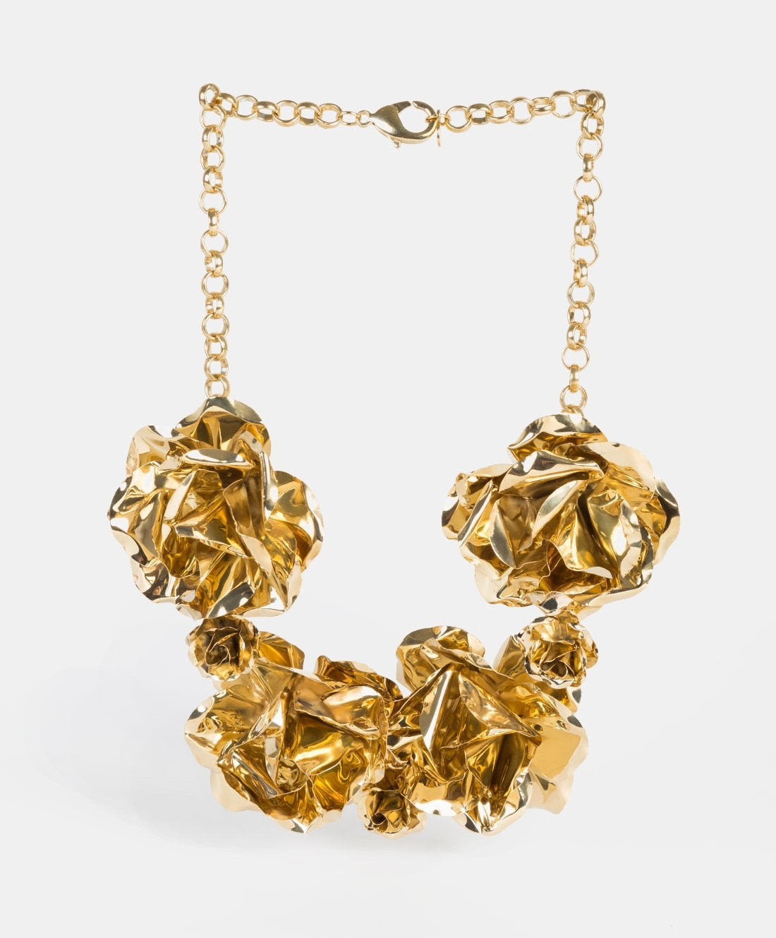 Eden gold-plated roses necklace