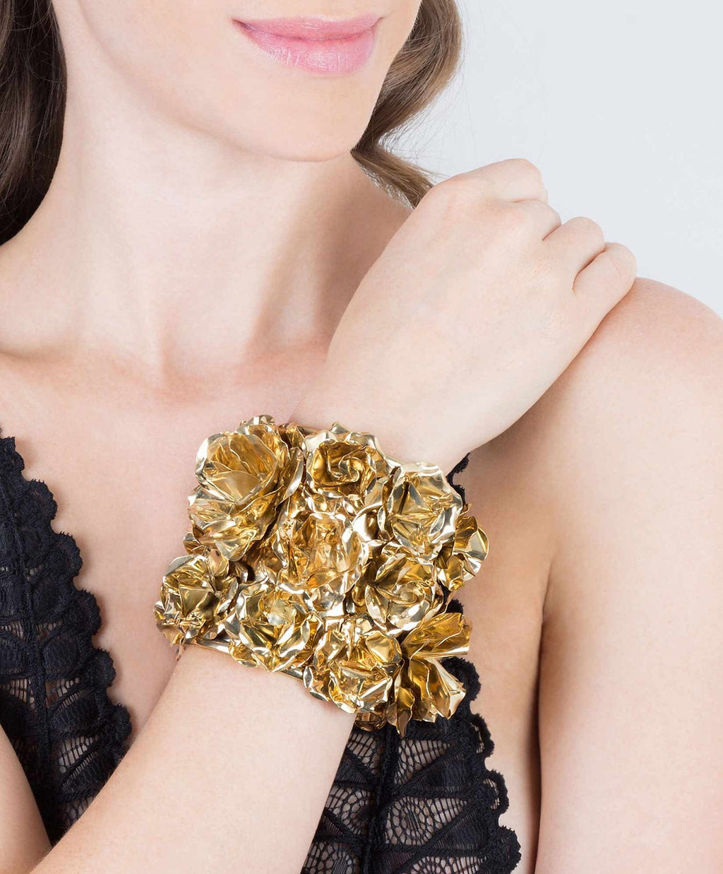Eden gold-plated roses bracelet