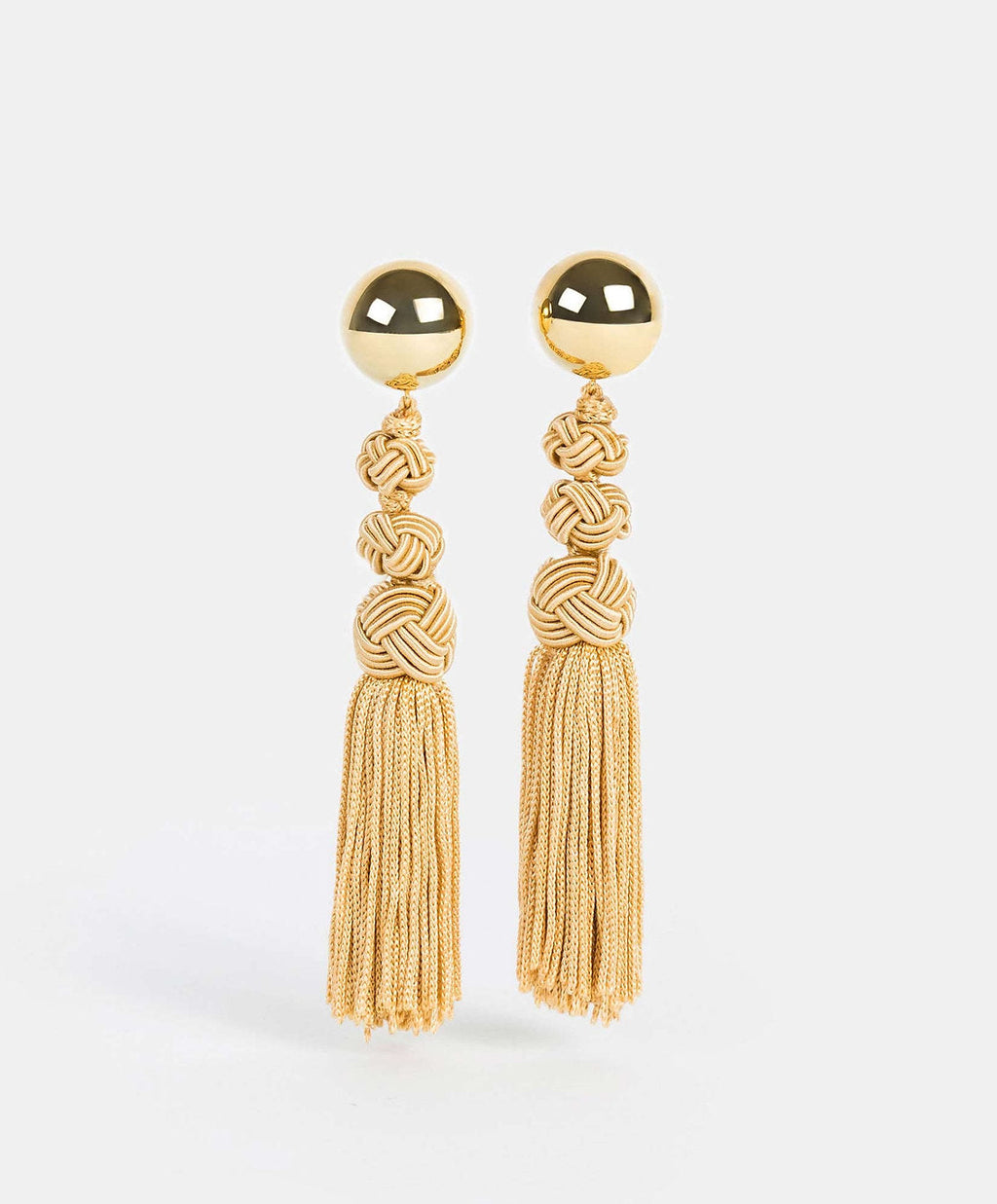 Universe gold-plated earrings