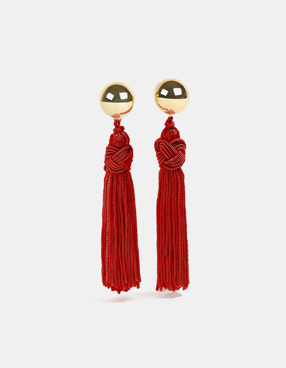 Universe gold-plated earrings