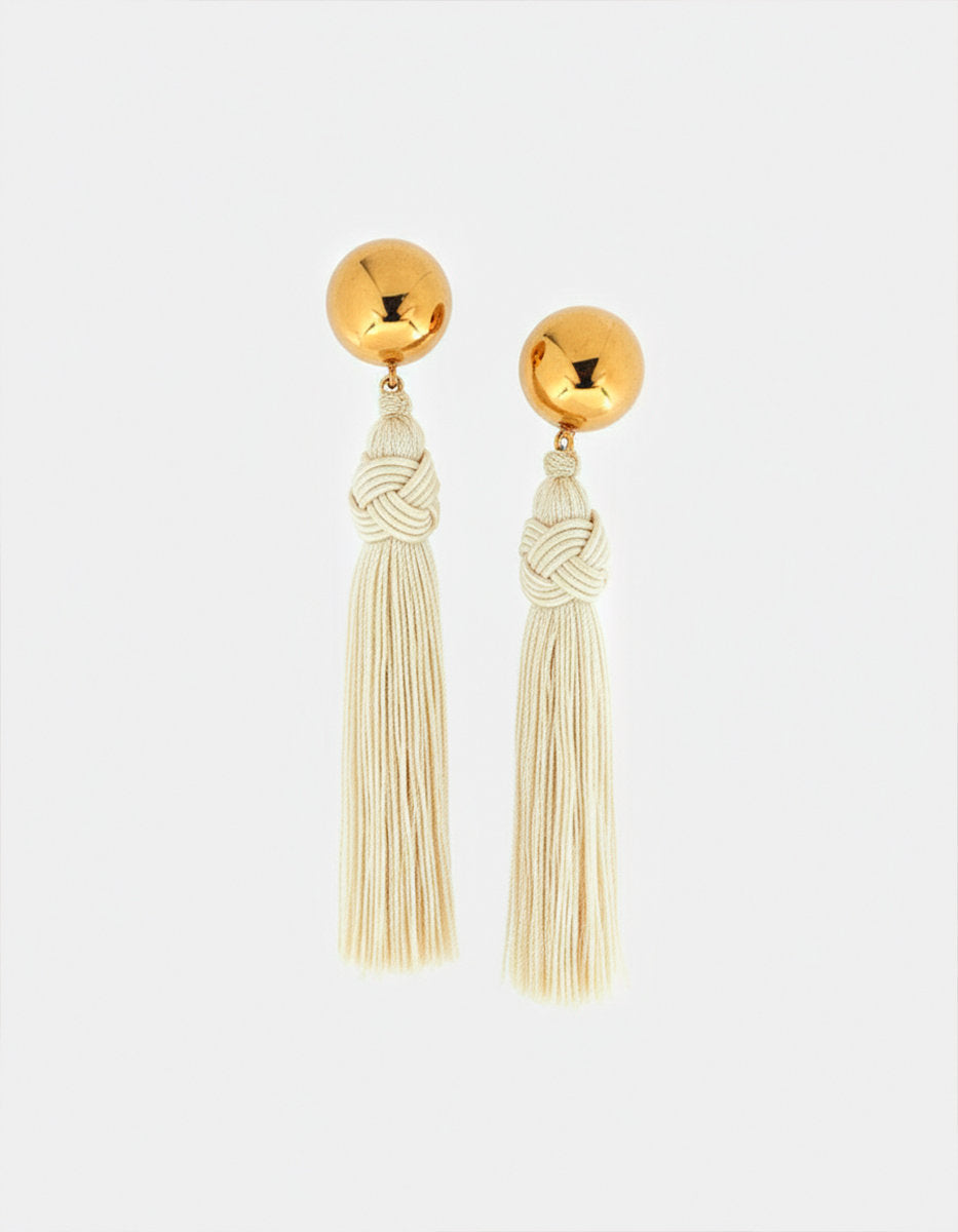 Universe gold-plated earrings
