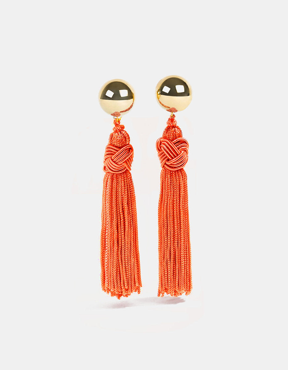 Universe gold-plated earrings