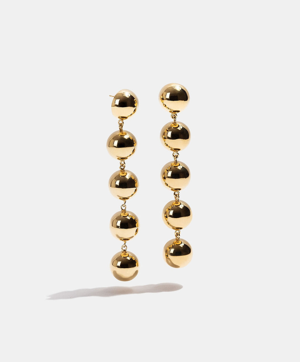 Universe gold-plated earrings