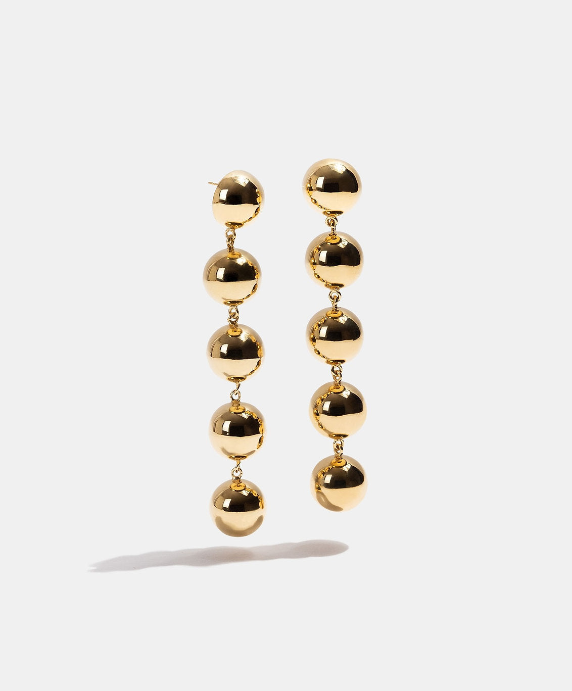 Universe gold-plated earrings