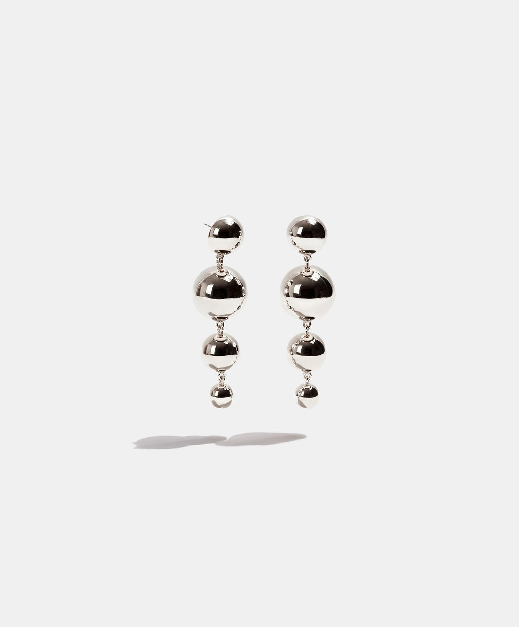 Universe gold-plated earrings