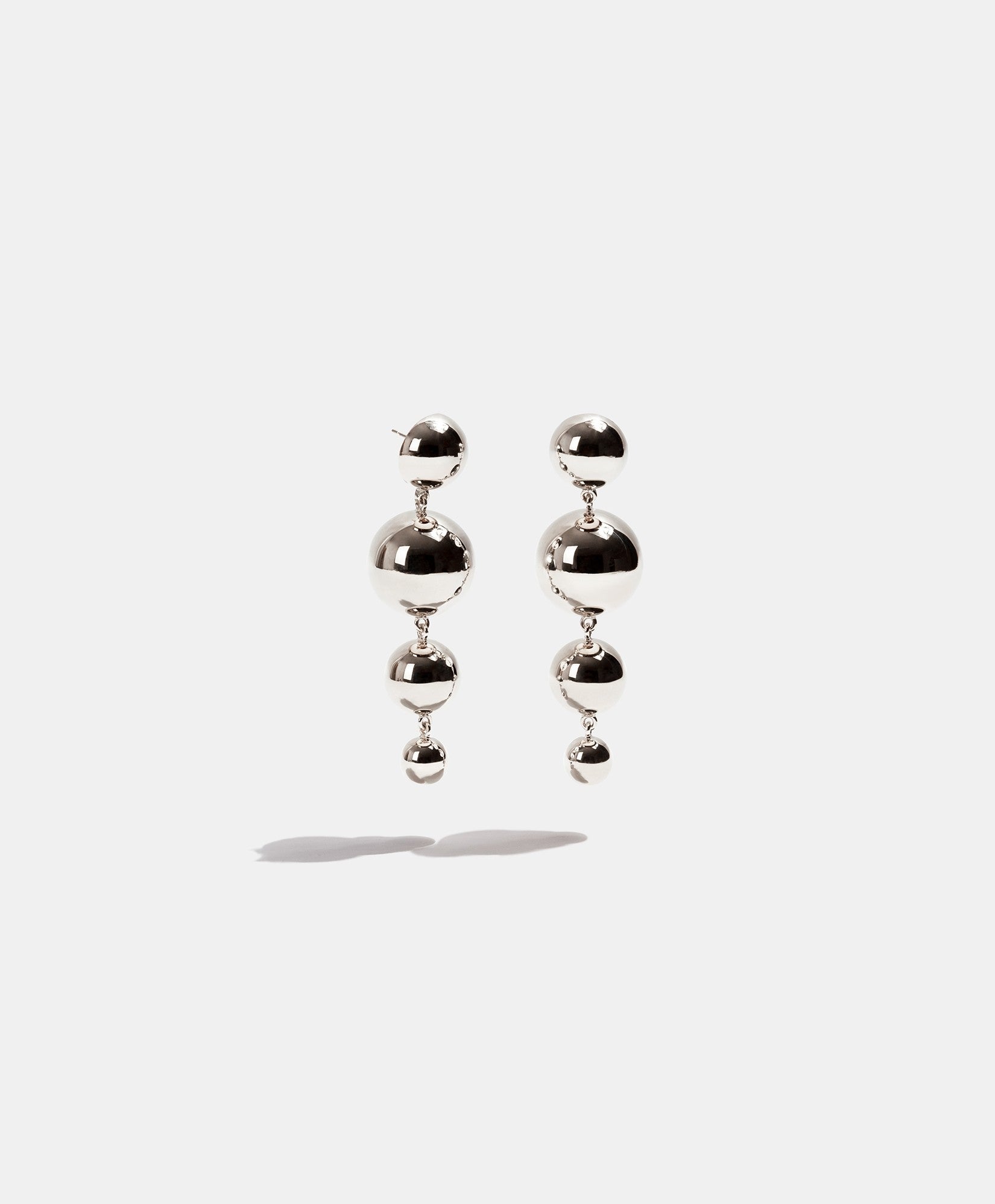 Universe gold-plated earrings