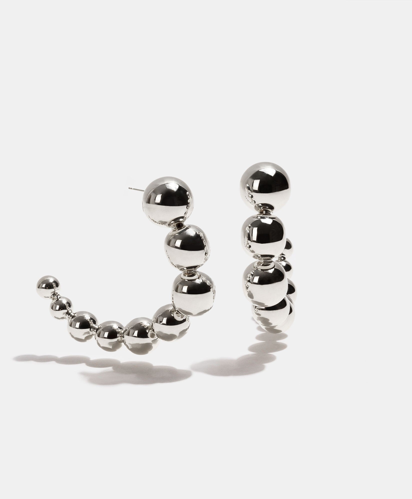 Universe gold-plated earrings