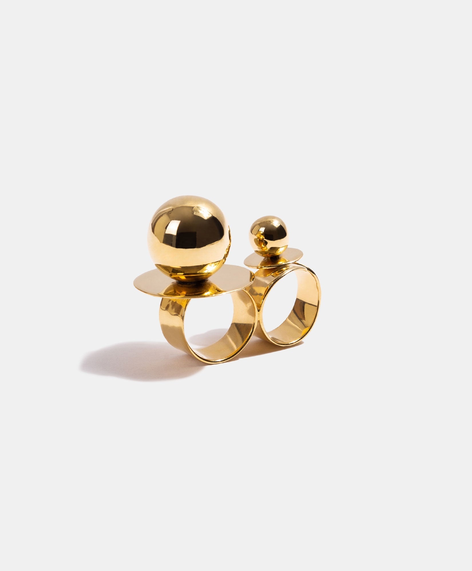 Universe gold-plated ring