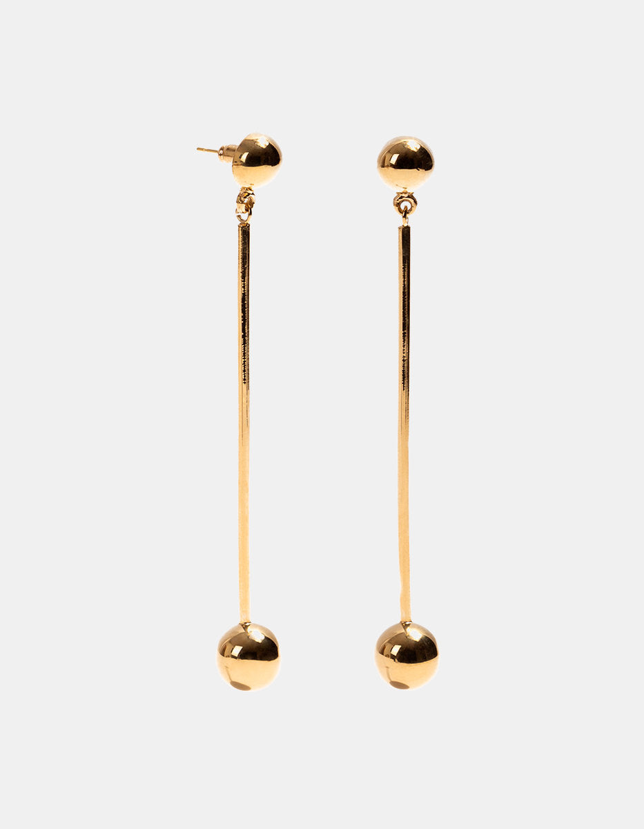 Universe gold-plated earrings