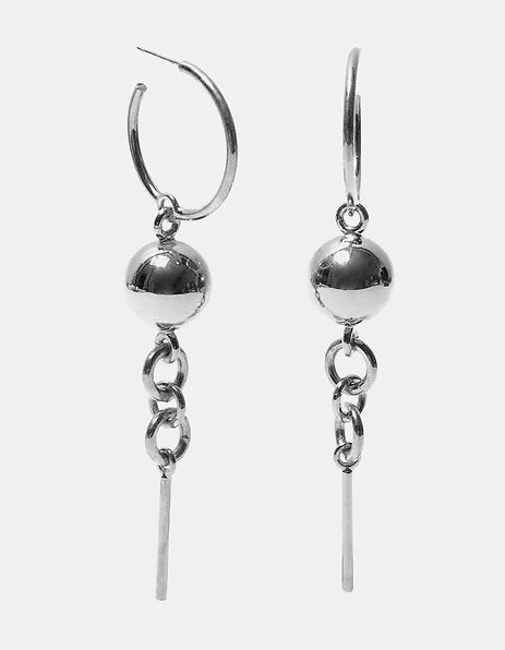 Universe gold-plated earrings