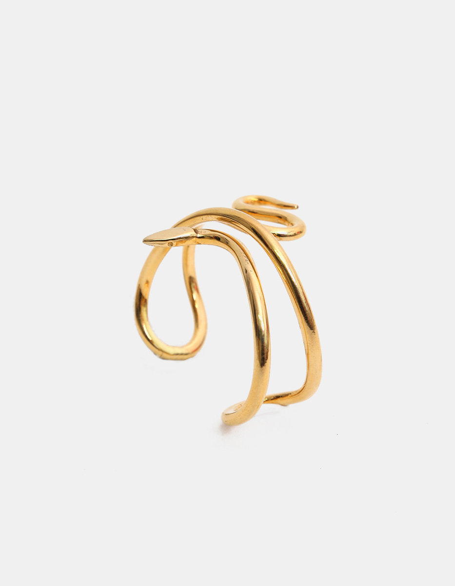 Poison gold-plated snake bracelet