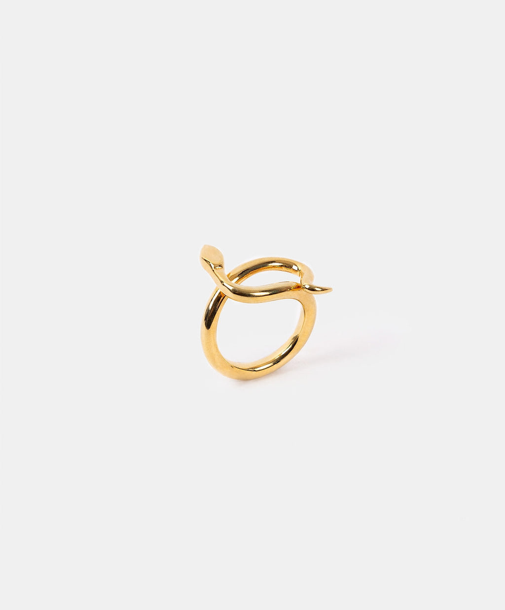 Poison gold-plated snake ring
