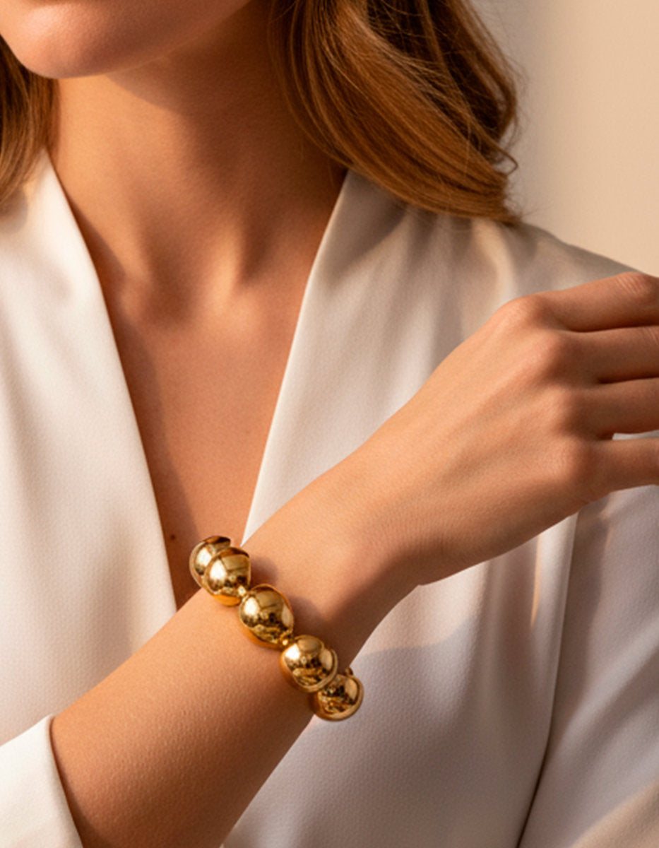 Universe gold-plated bracelet