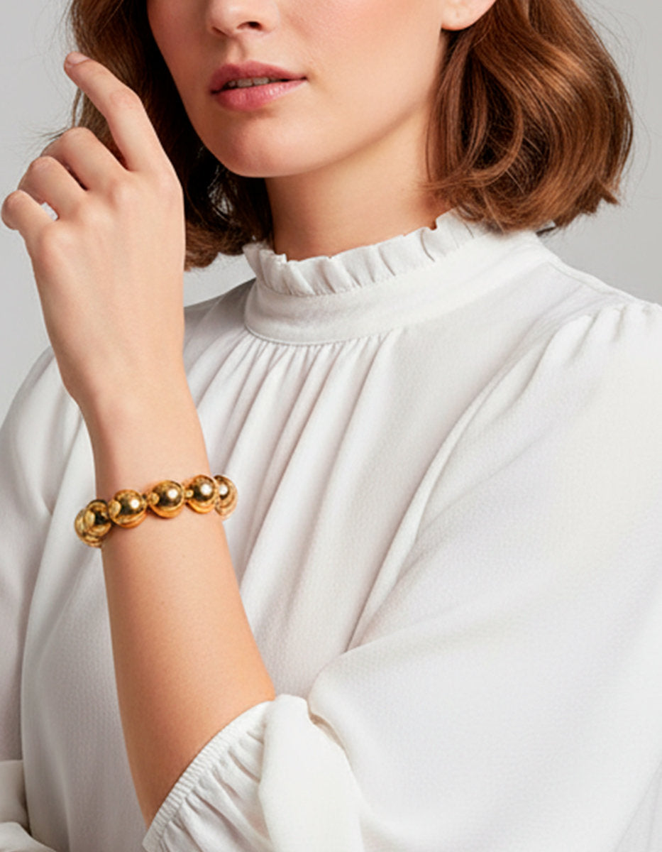 Universe gold-plated bracelet