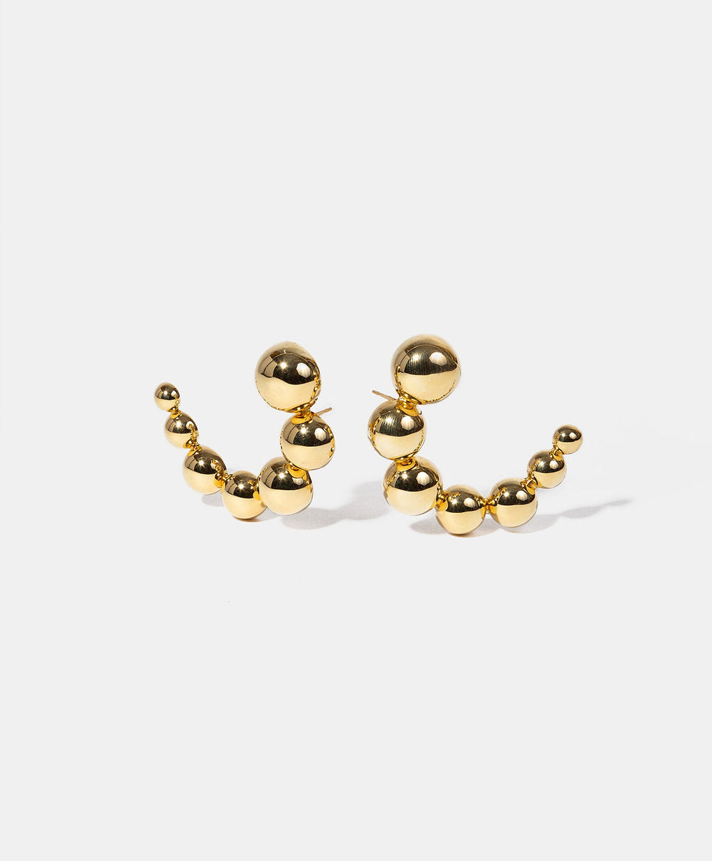 Universe gold-plated earrings