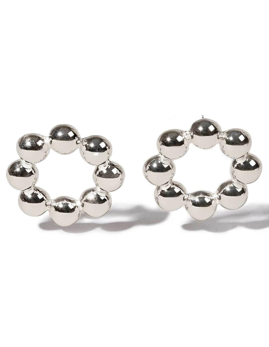 Universe gold-plated earrings