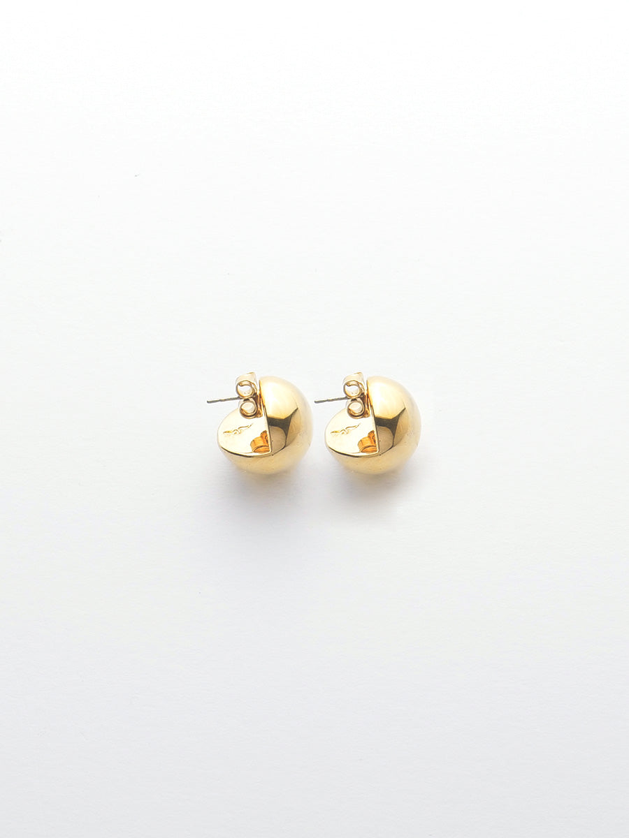 Universe gold-plated stud earrings