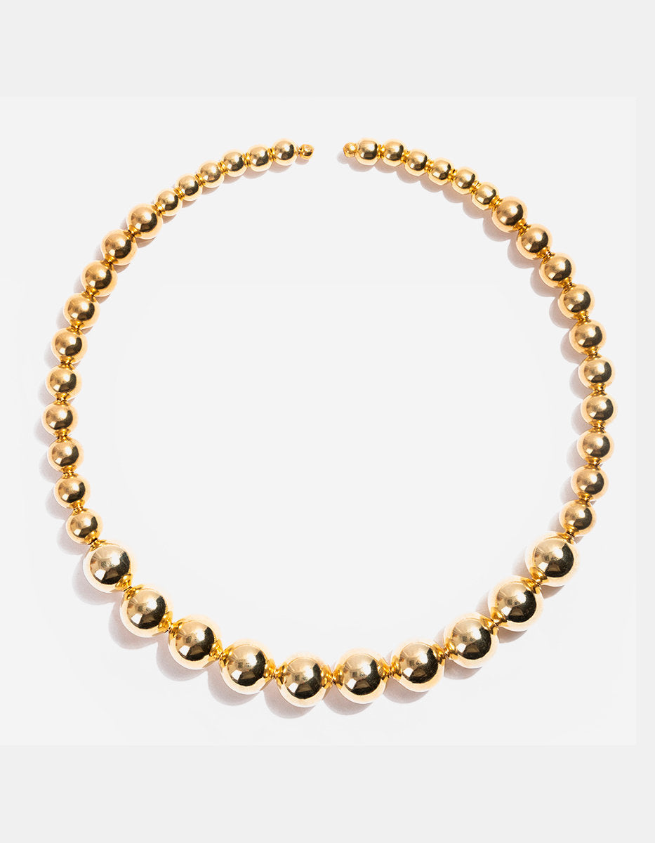 Universe gold-plated necklace