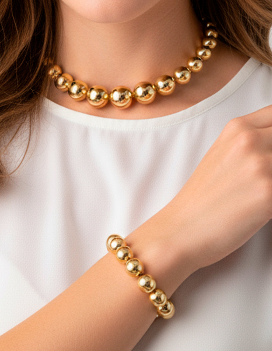 Universe gold-plated bracelet