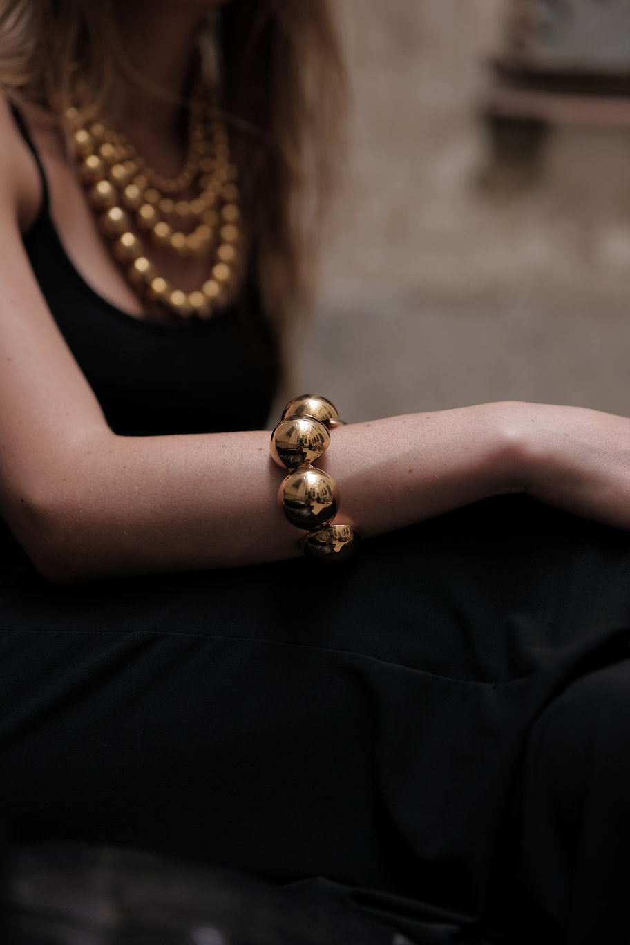 Universe gold-plated bracelet