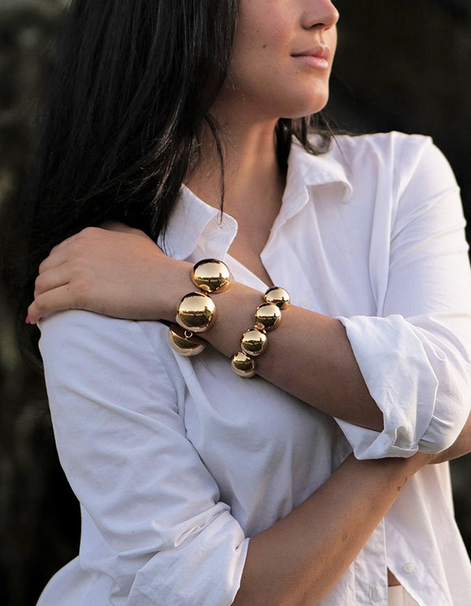 Universe gold-plated bracelet