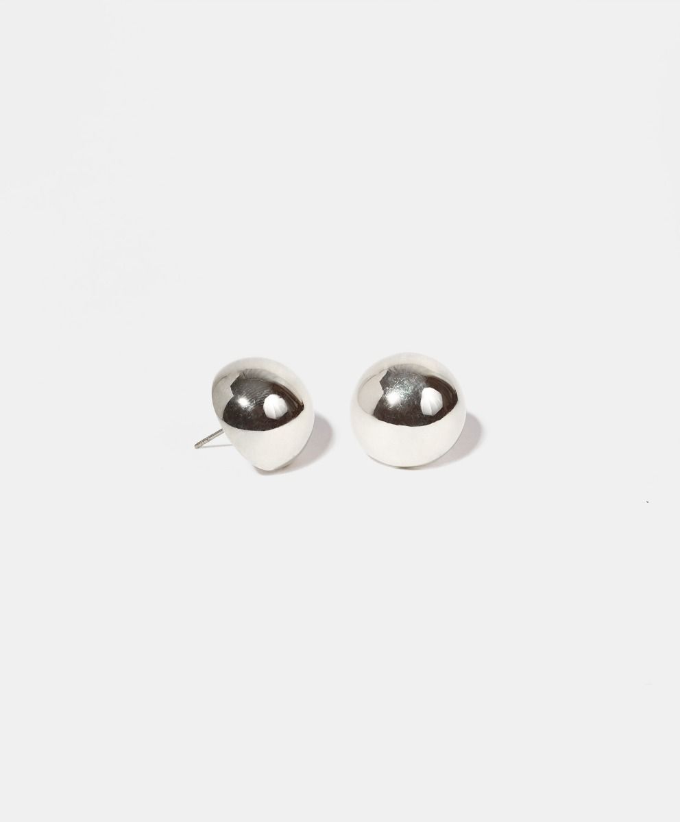 Universe gold-plated stud earrings