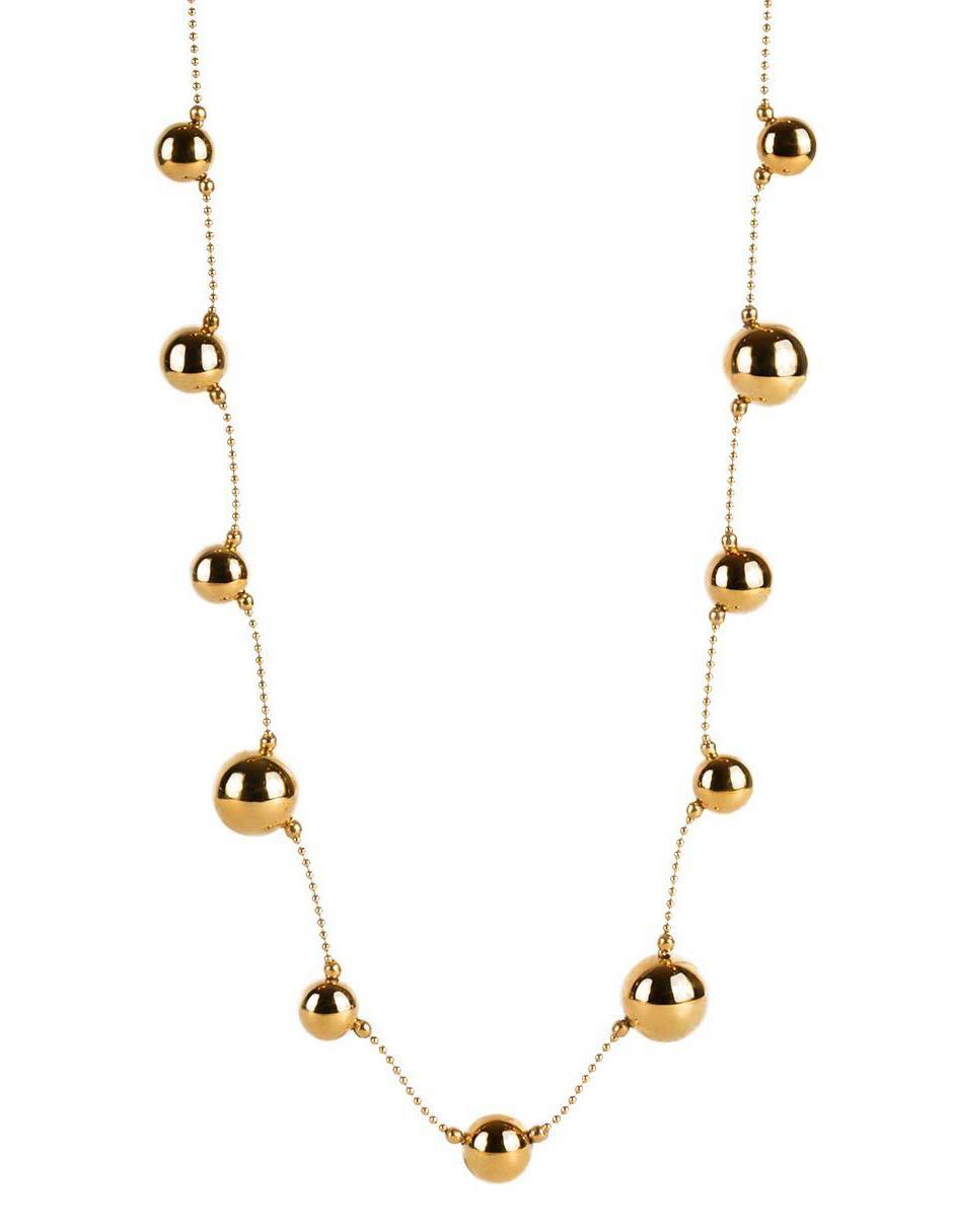 Universe gold-plated necklace