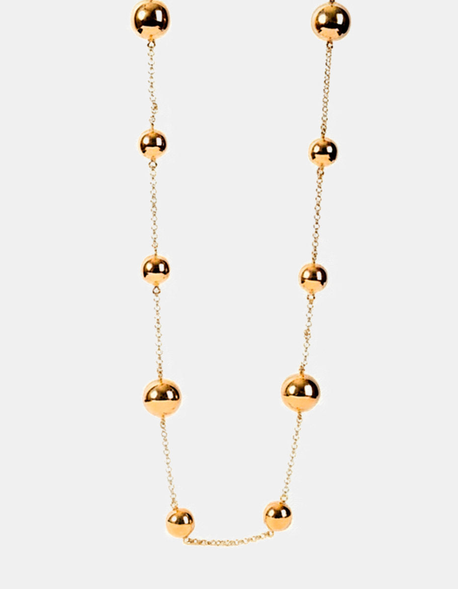 Universe gold-plated necklace