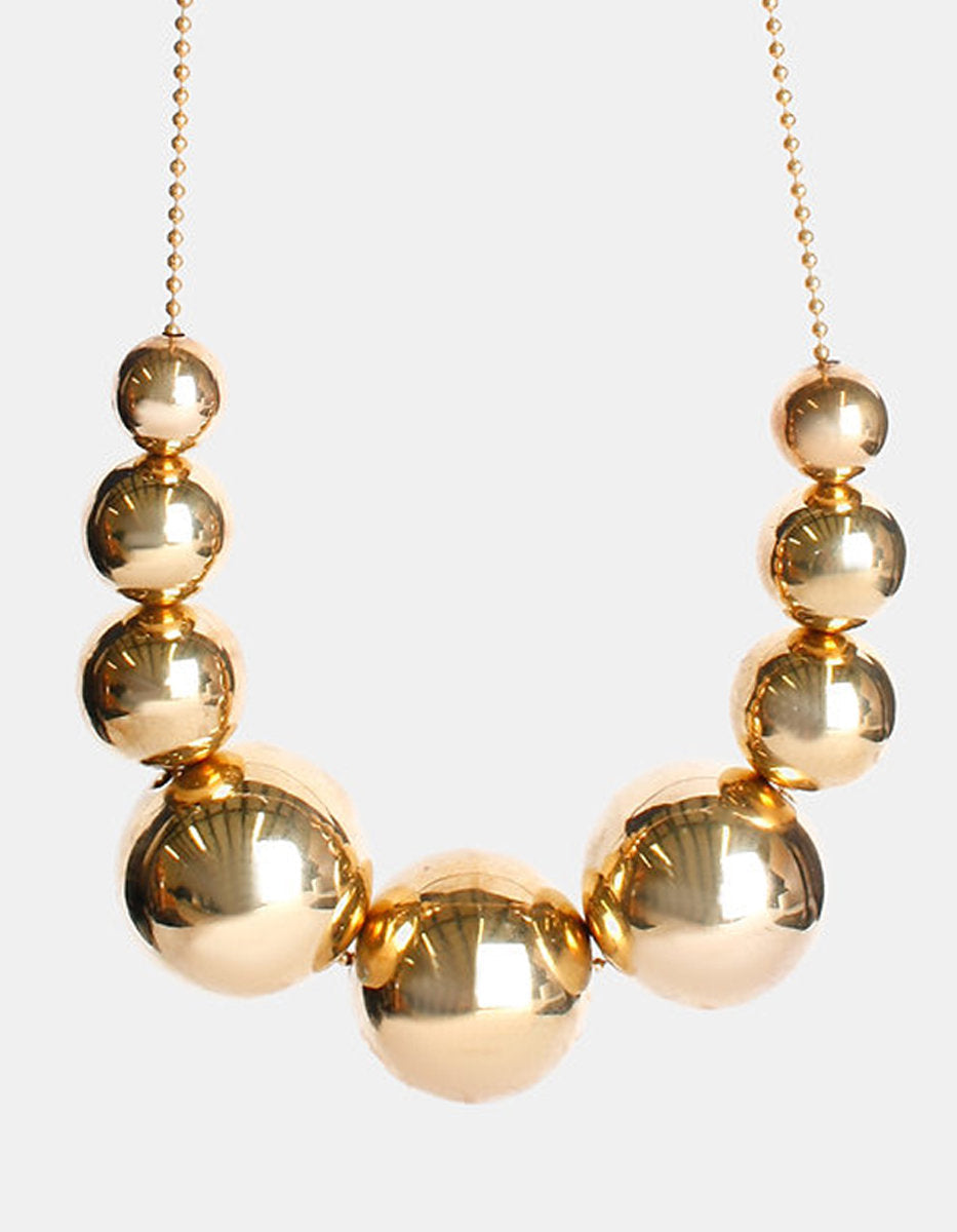Universe gold-plated necklace