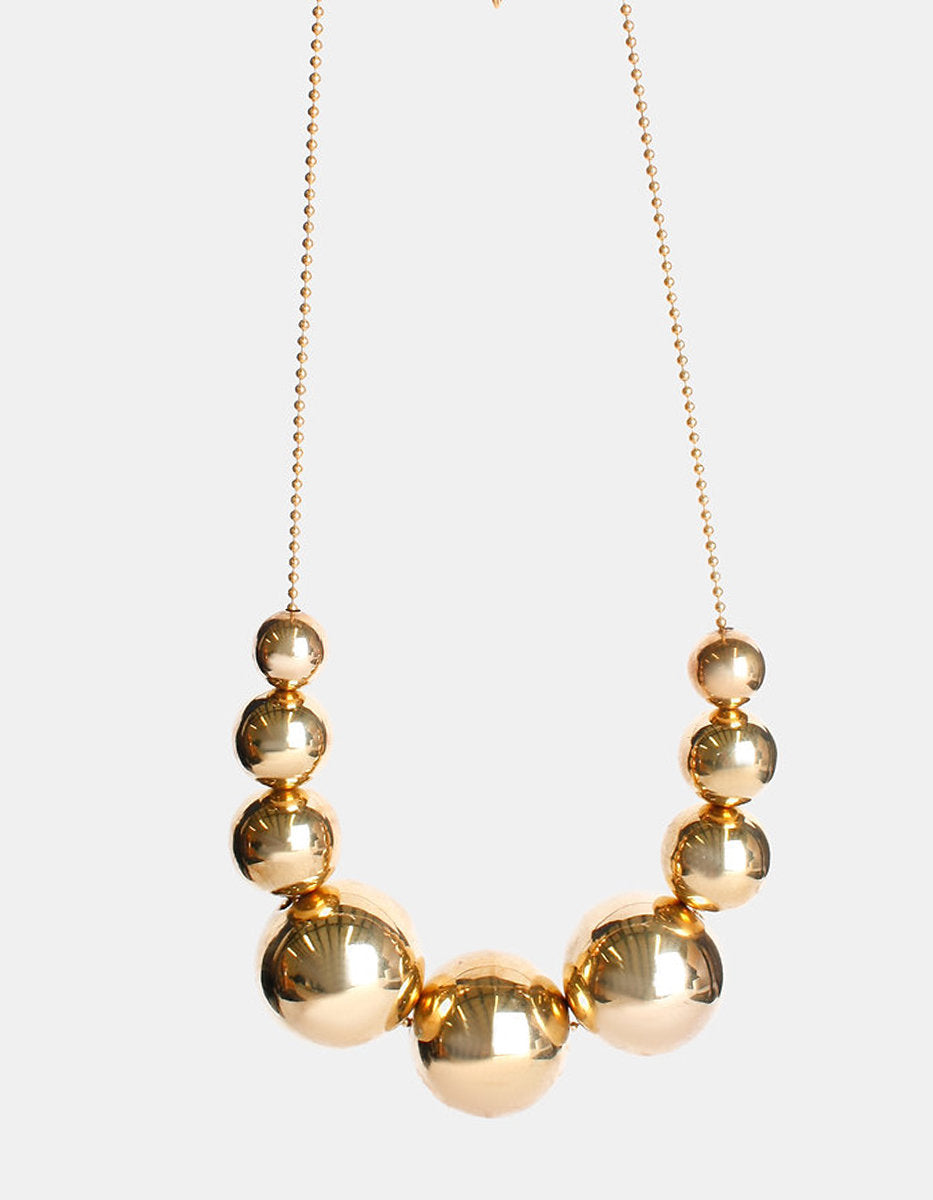 Universe gold-plated necklace