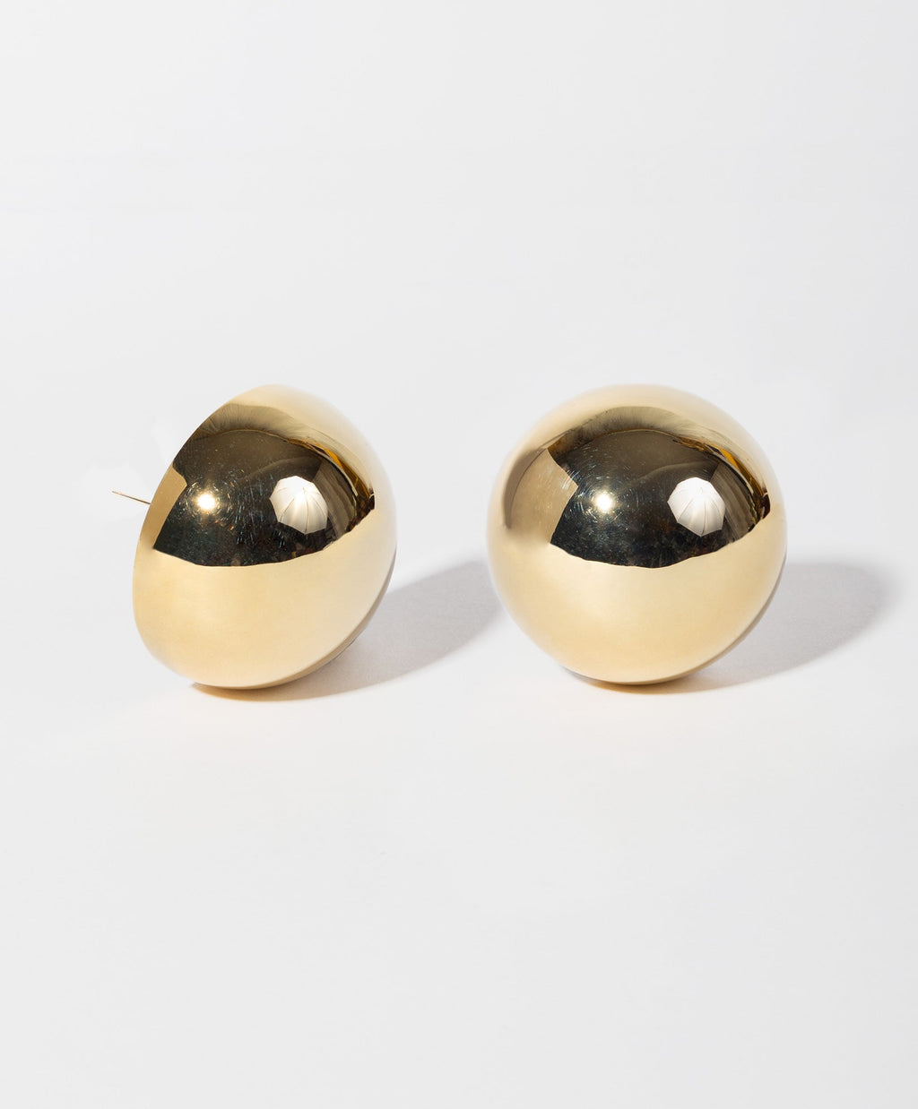 Universe gold-plated stud earrings