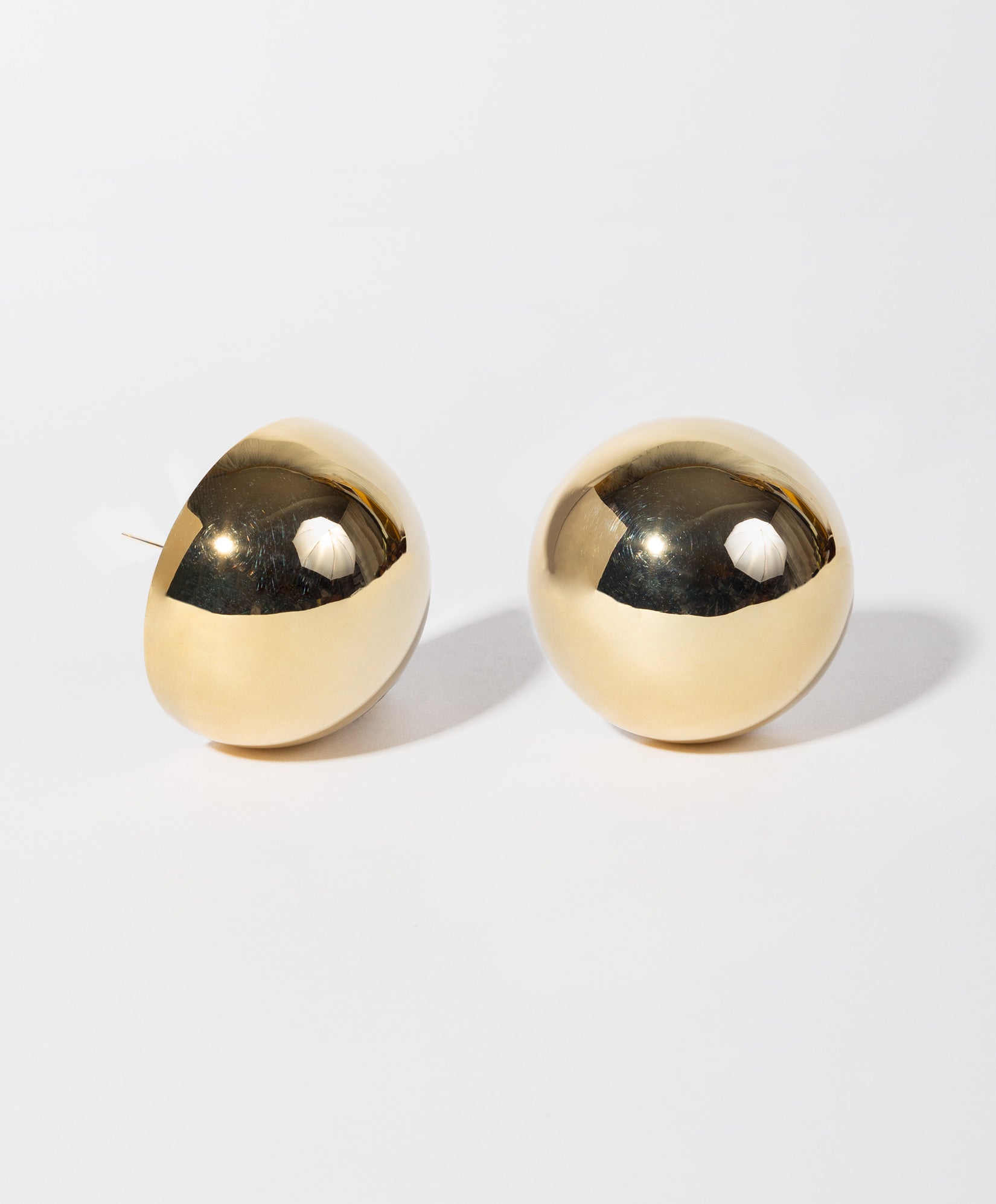 Universe gold-plated stud earrings