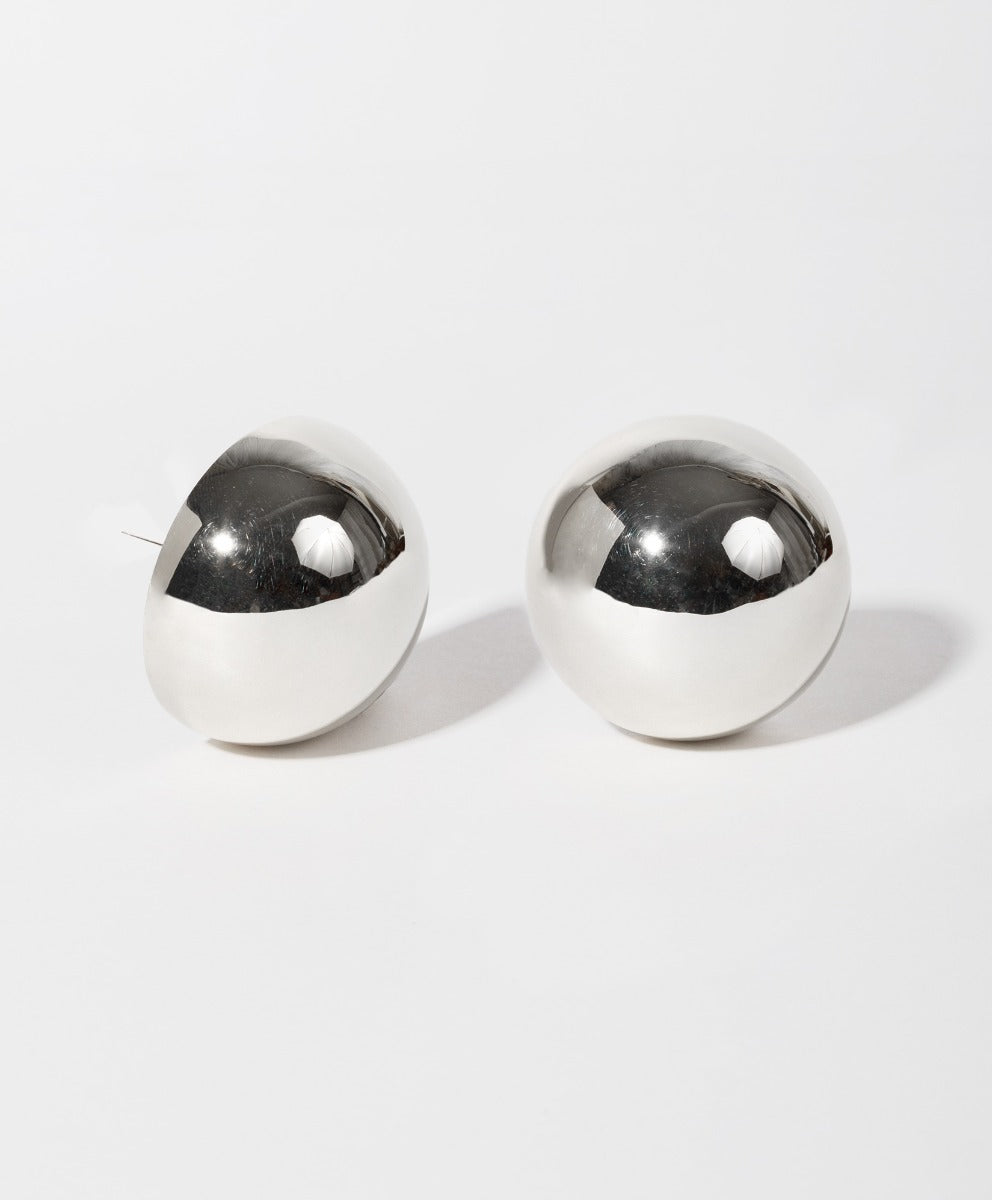 Universe gold-plated stud earrings