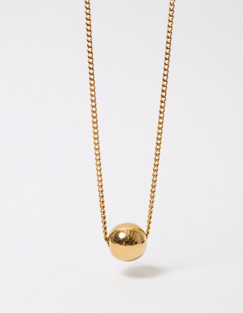 Universe gold-plated necklace