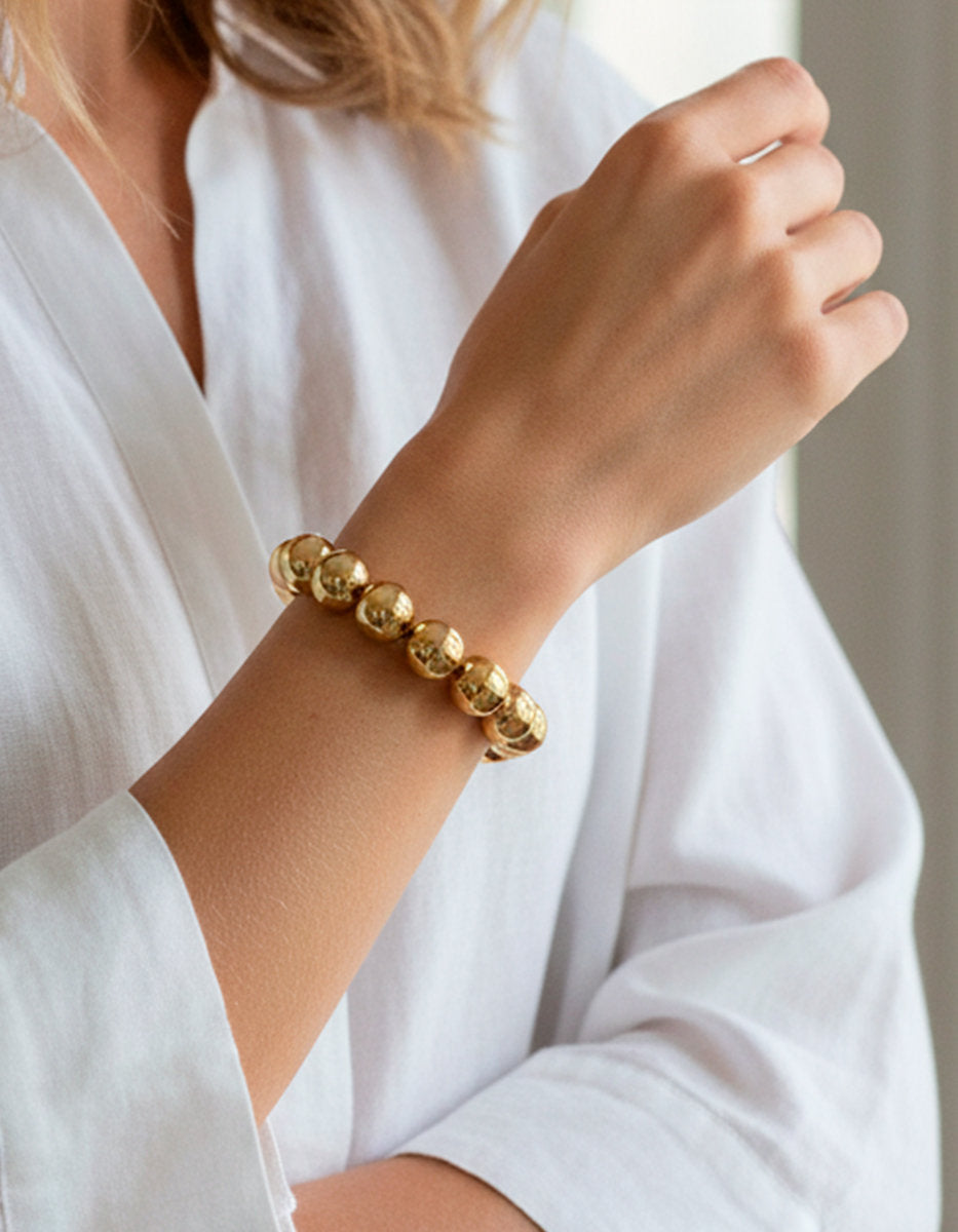 Universe gold-plated bracelet