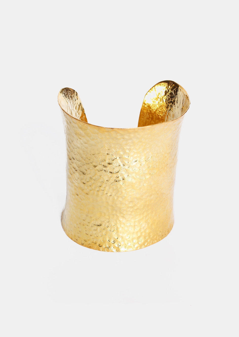 Calcuta gold-plated hammered bracelet